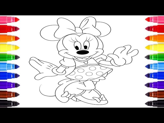 Disneys innie ouse coloring pages for kids relaxing art therapy