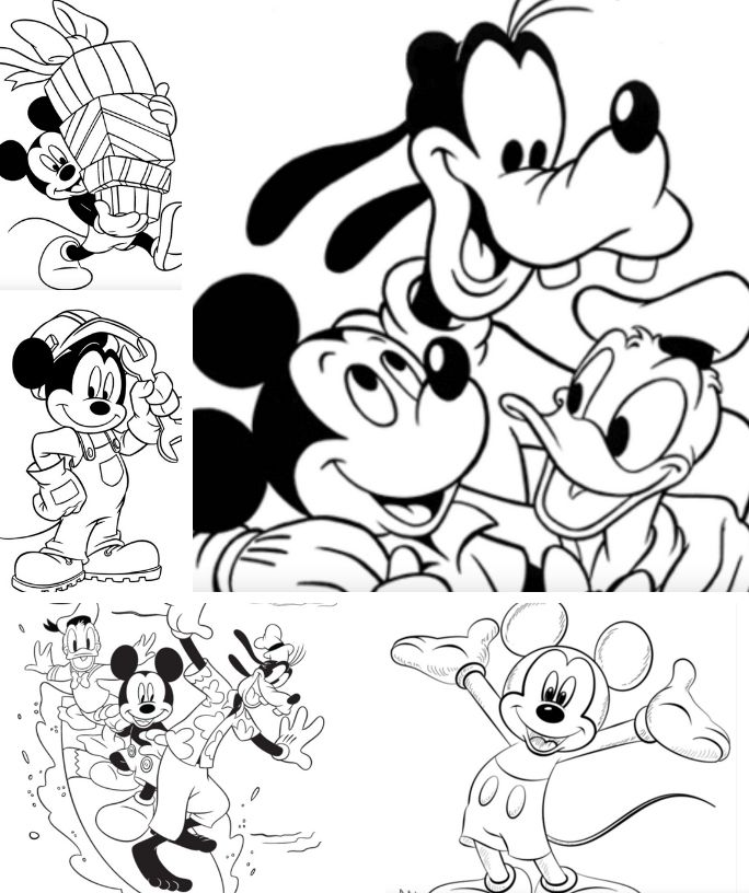 Best free mickey mouse coloring pages