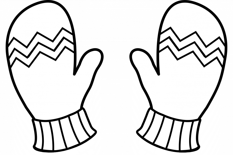 Mittens coloring pages