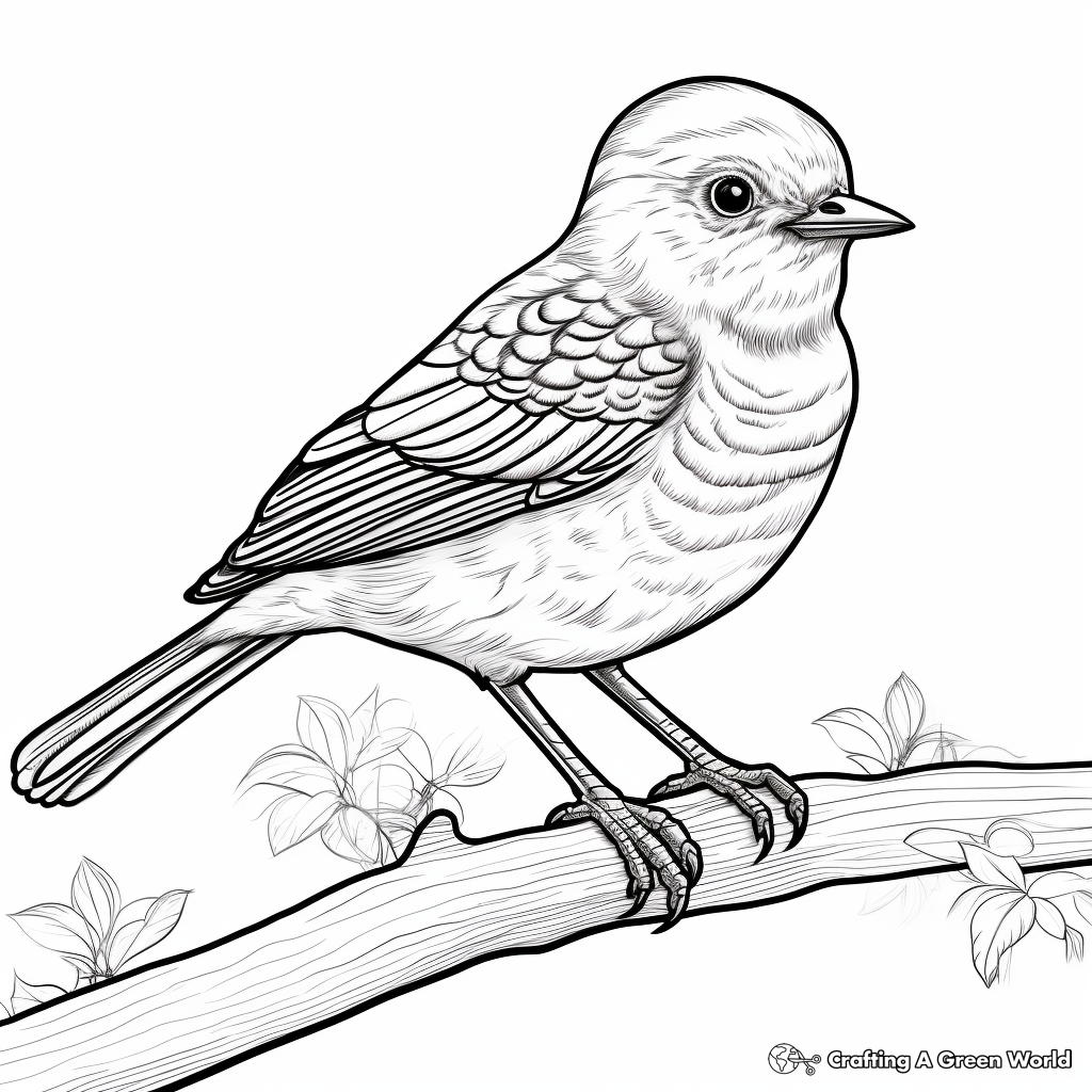 Mockingbird coloring pages