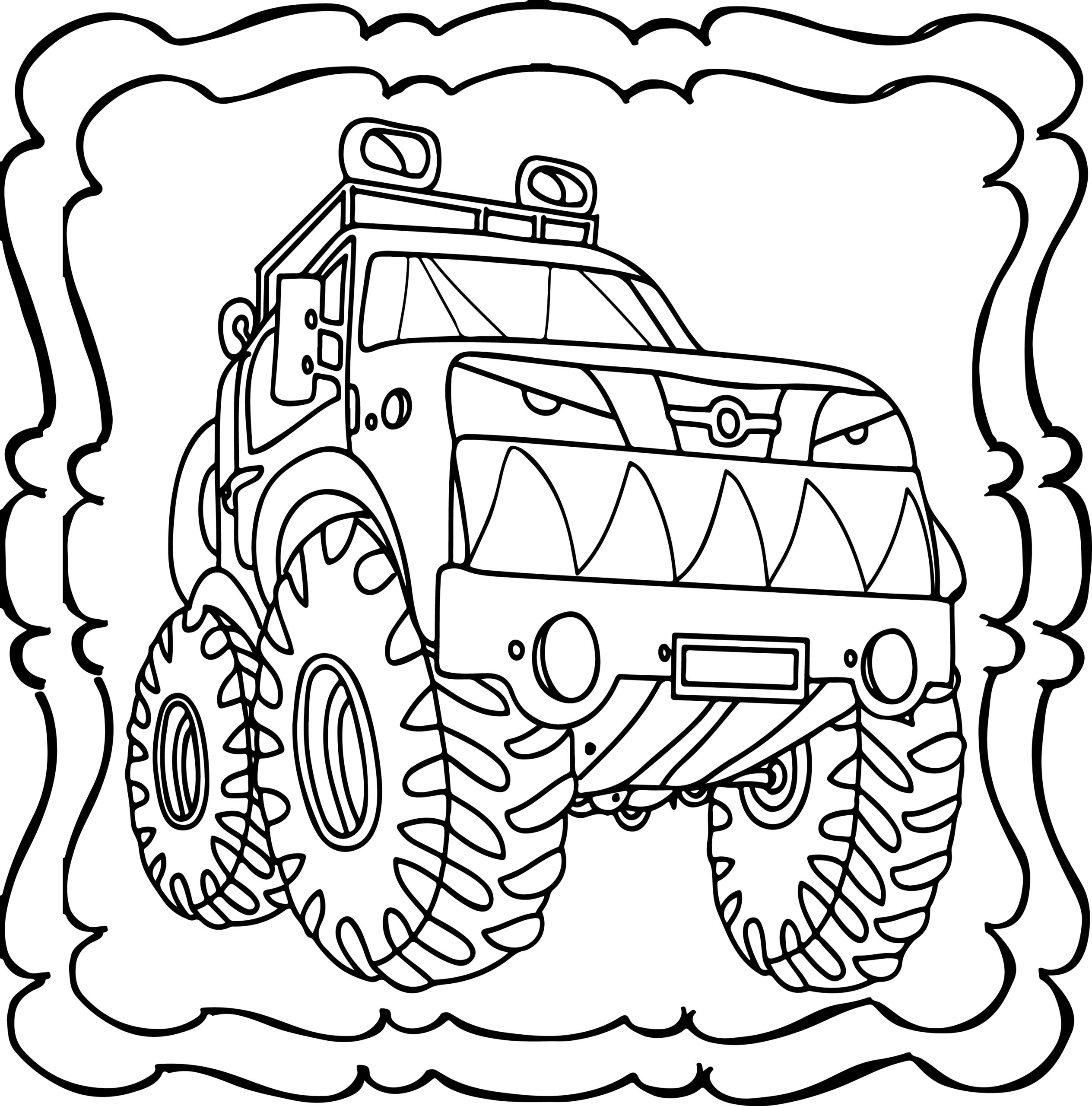 Monster truck coloring book easy and fun monsters truck coloring book for kids made by teachers