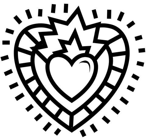 Heart coloring page free printable coloring pages