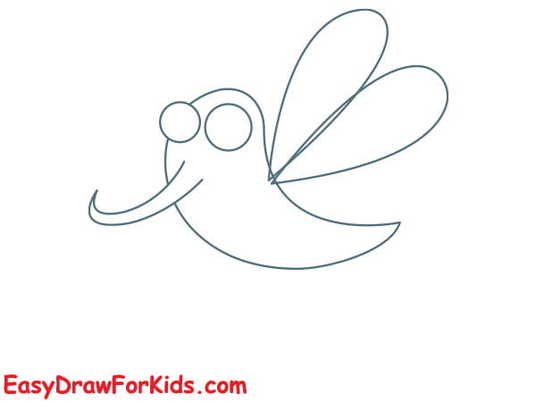 How to draw a mosquito easy draw for kids