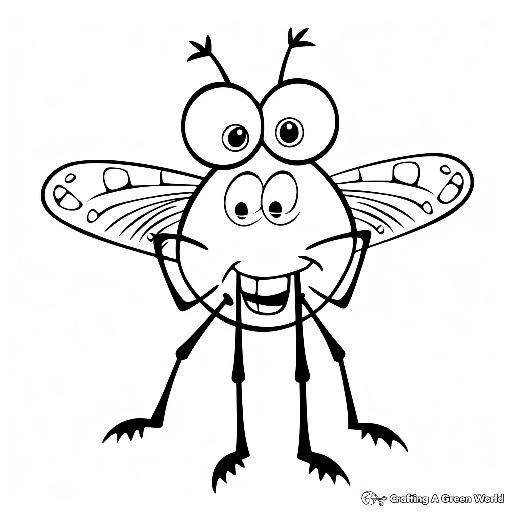 Mosquito coloring pages