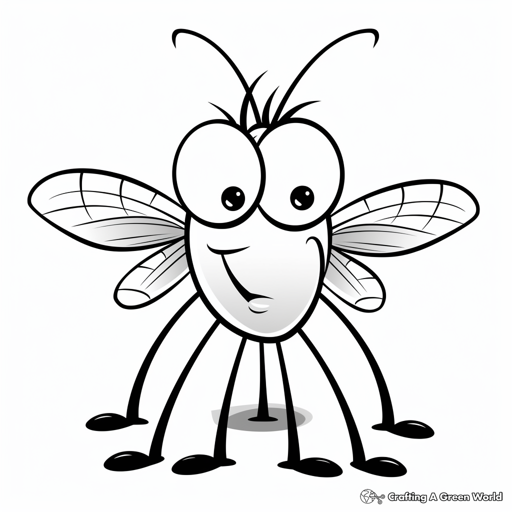 Mosquito coloring pages