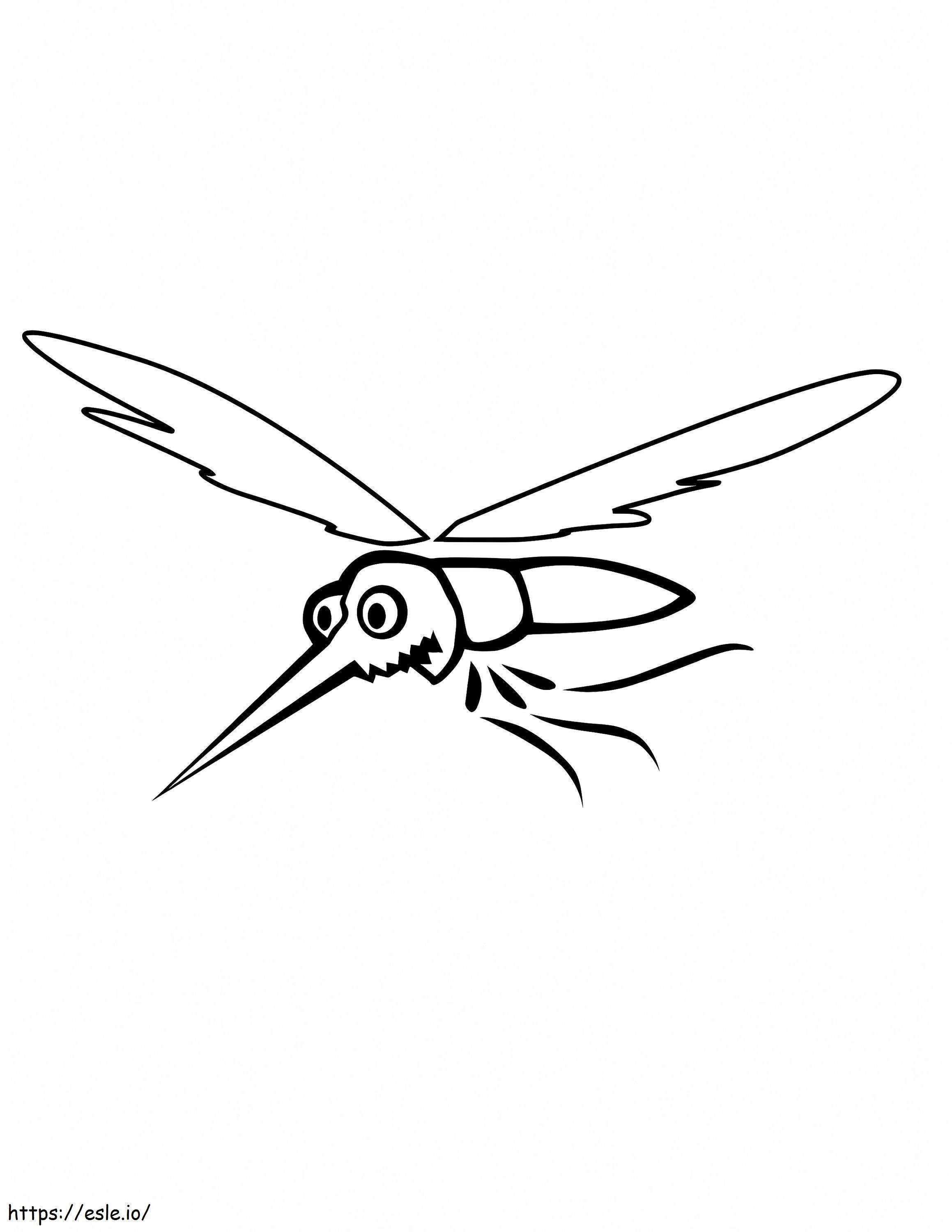 Mosquito coloring page