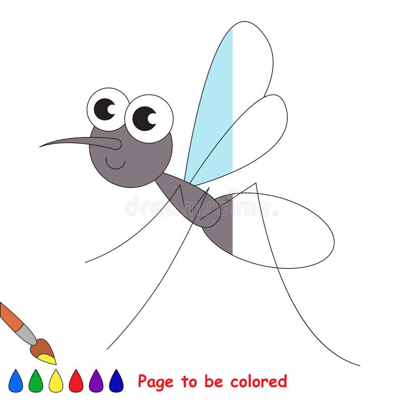 Mosquito coloring page stock illustrations â mosquito coloring page stock illustrations vectors clipart