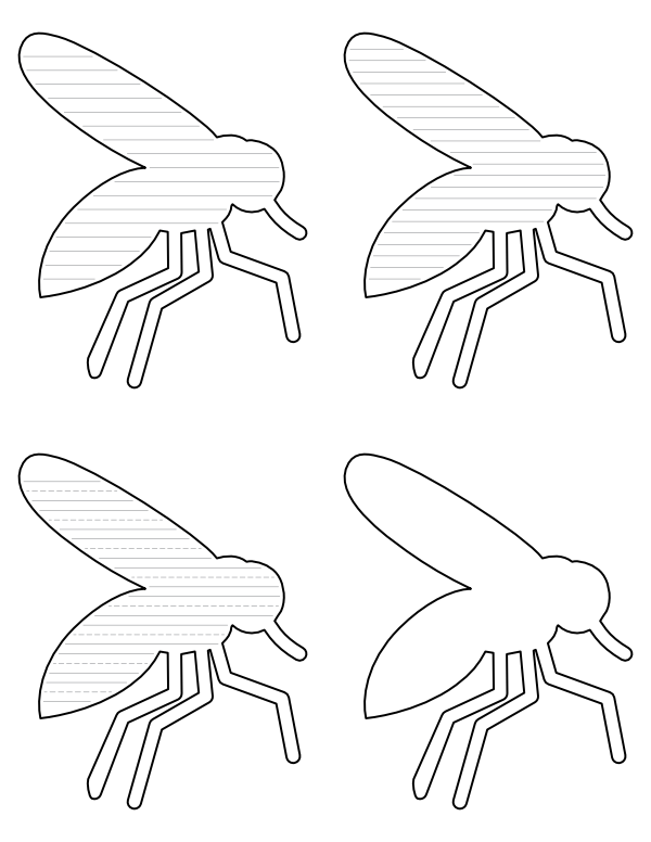 Free printable simple mosquito