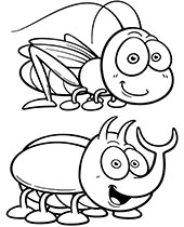 Printable mosquito coloring sheet