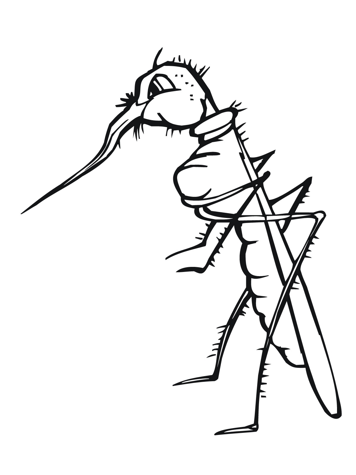 Free printable mosquito coloring pages for kids