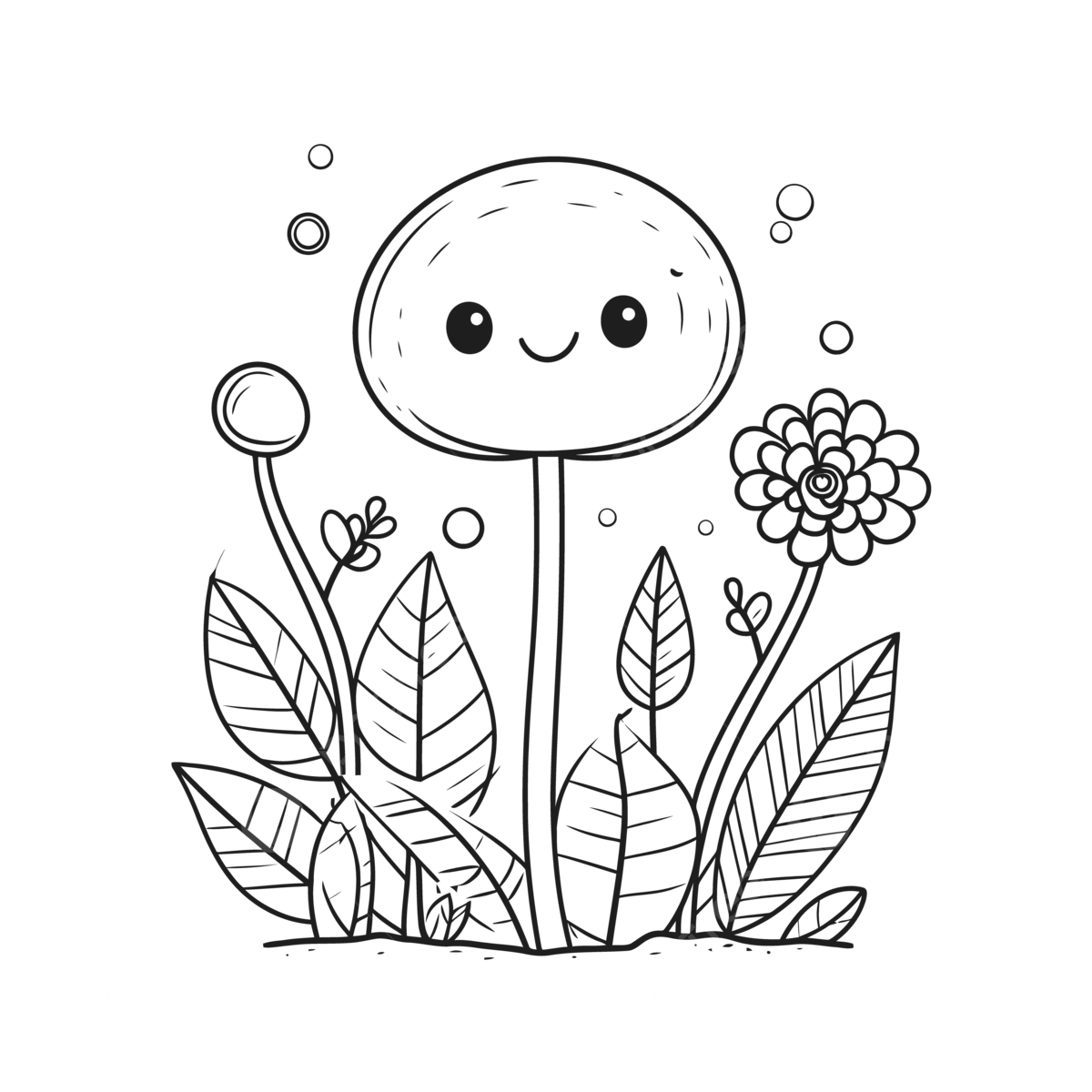Kawaii mushroom coloring page outline sketch drawing vector mushroom drawing kawaii drawing wing drawing png and vector with transparent background for free download