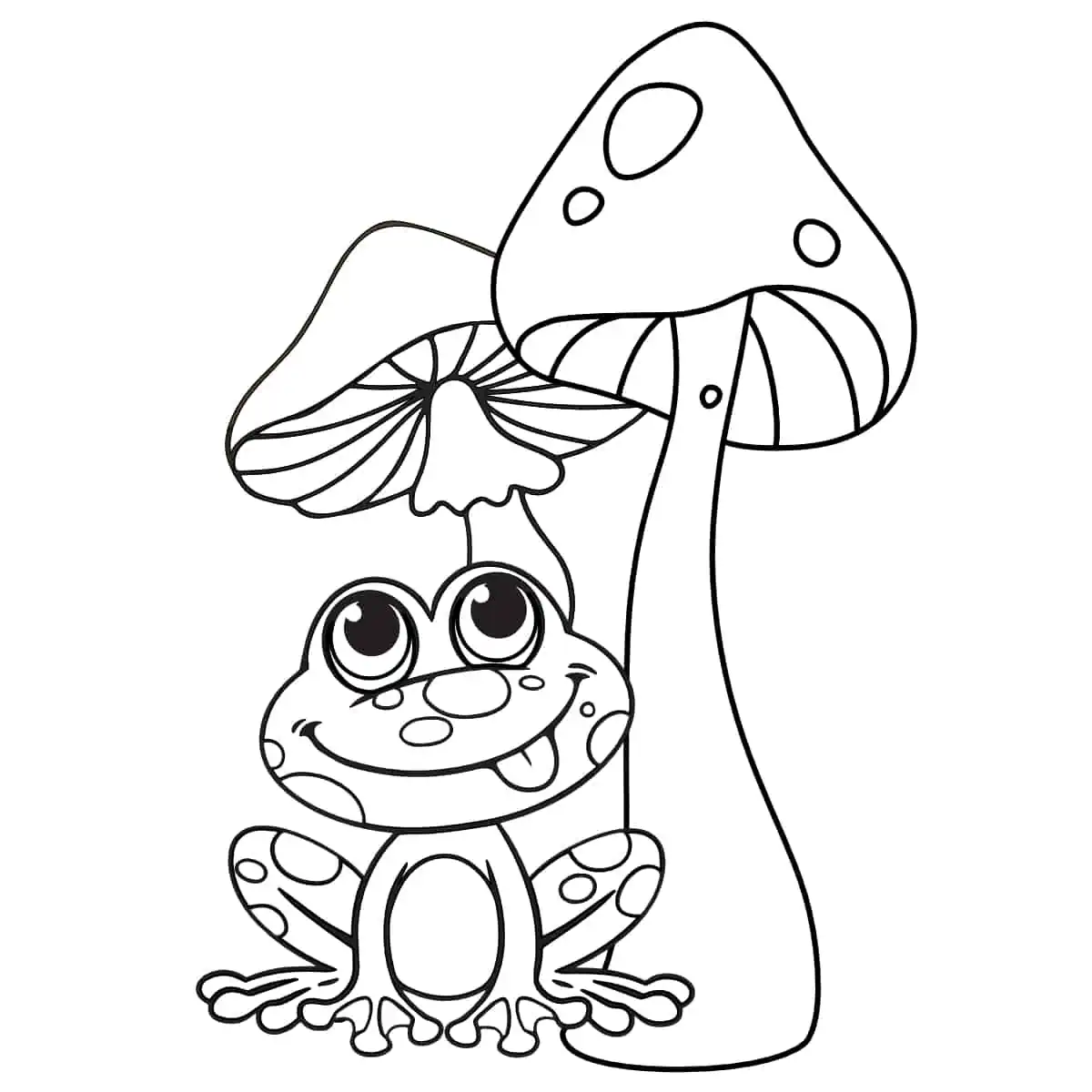 Free coloring pages of mushrooms kids adults