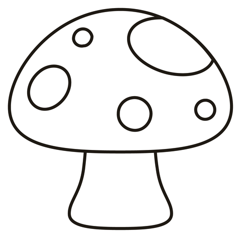 Mushroom coloring page free printable coloring pages