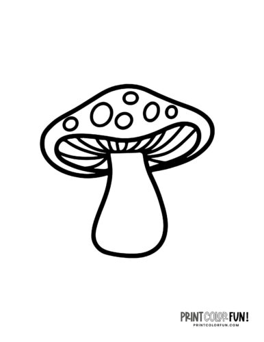 Mushroom coloring pages crafts fun fungus facts to share with your kids at