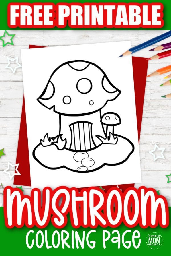 Free printable mushroom template â simple mom project