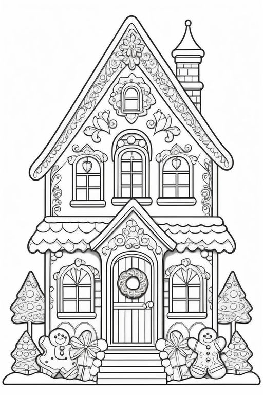 Christmas ornament coloring page for kids