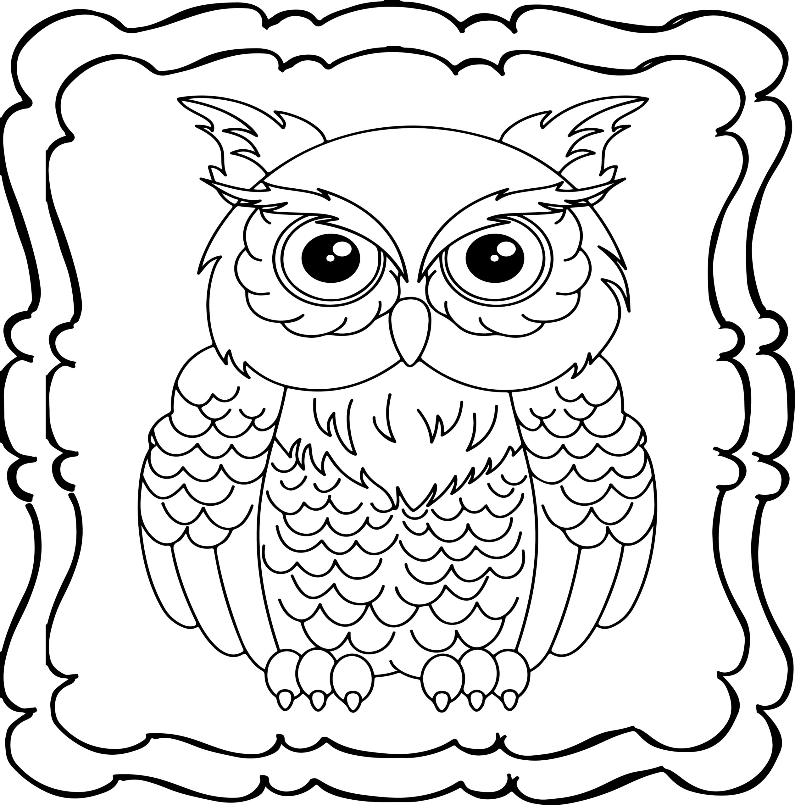 Owl coloring book easy and fun owls coloring book for kids made by teachers