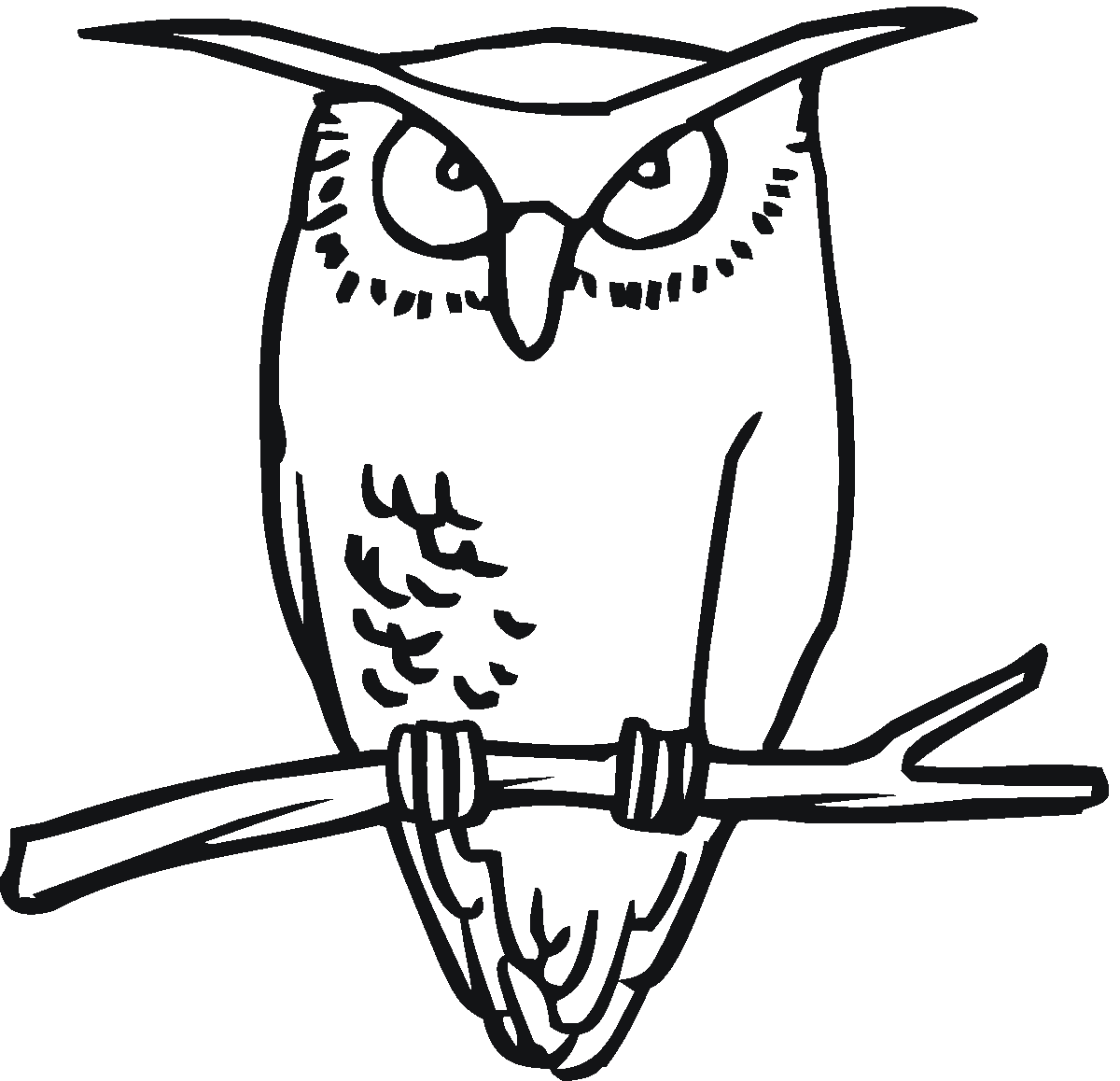 Free printable owl coloring pages for kids