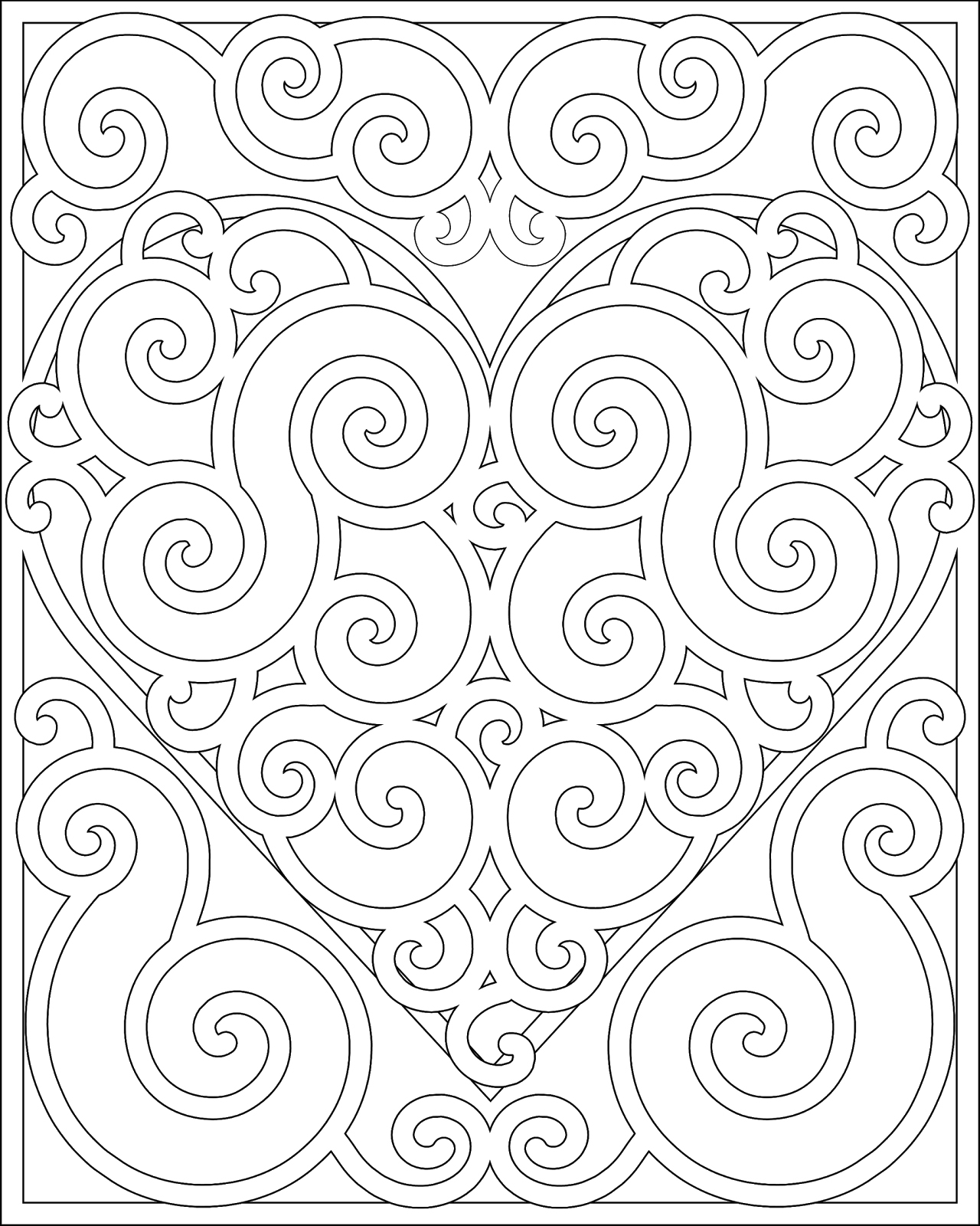 Pattern coloring pages