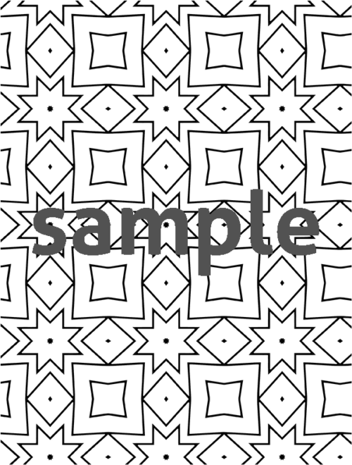 Geometric coloring pages