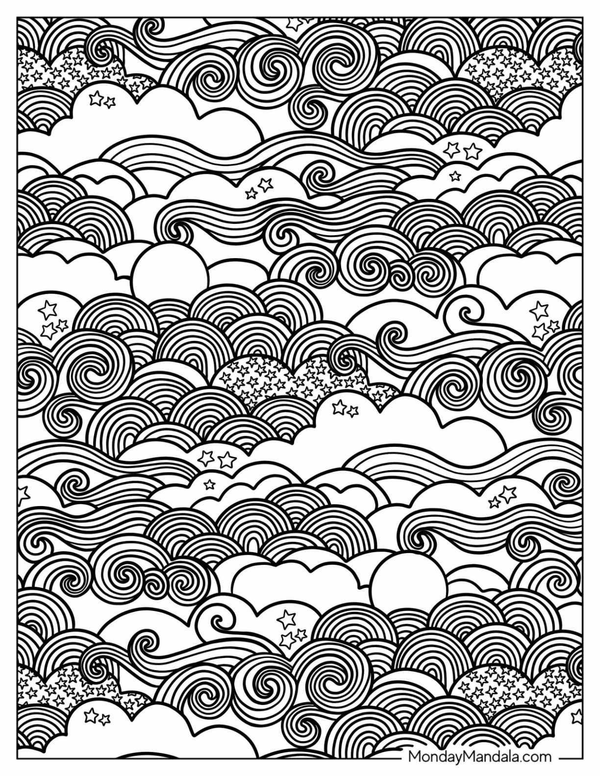 Pattern coloring pages free pdf printables