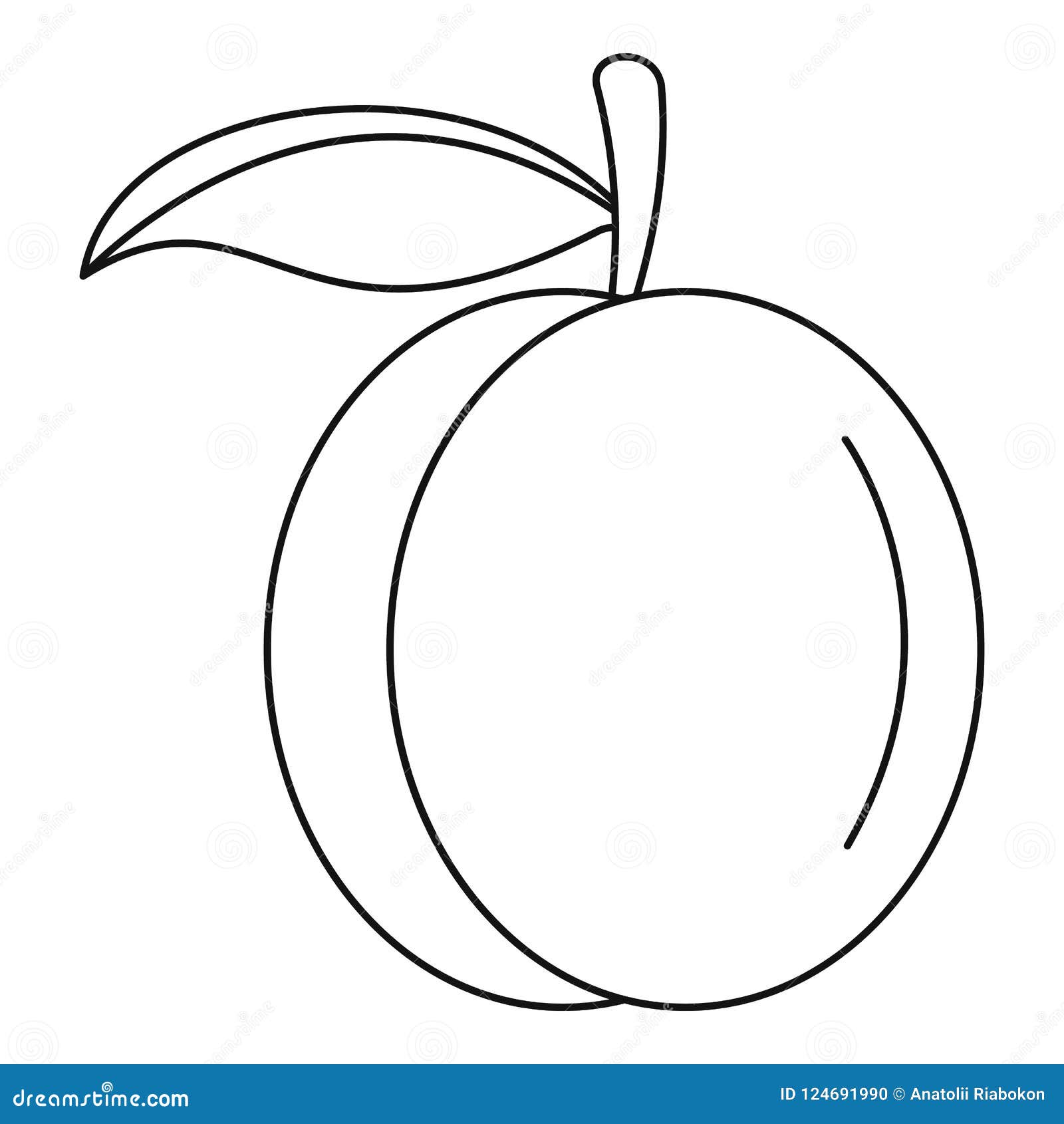 Peach outline stock illustrations â peach outline stock illustrations vectors clipart