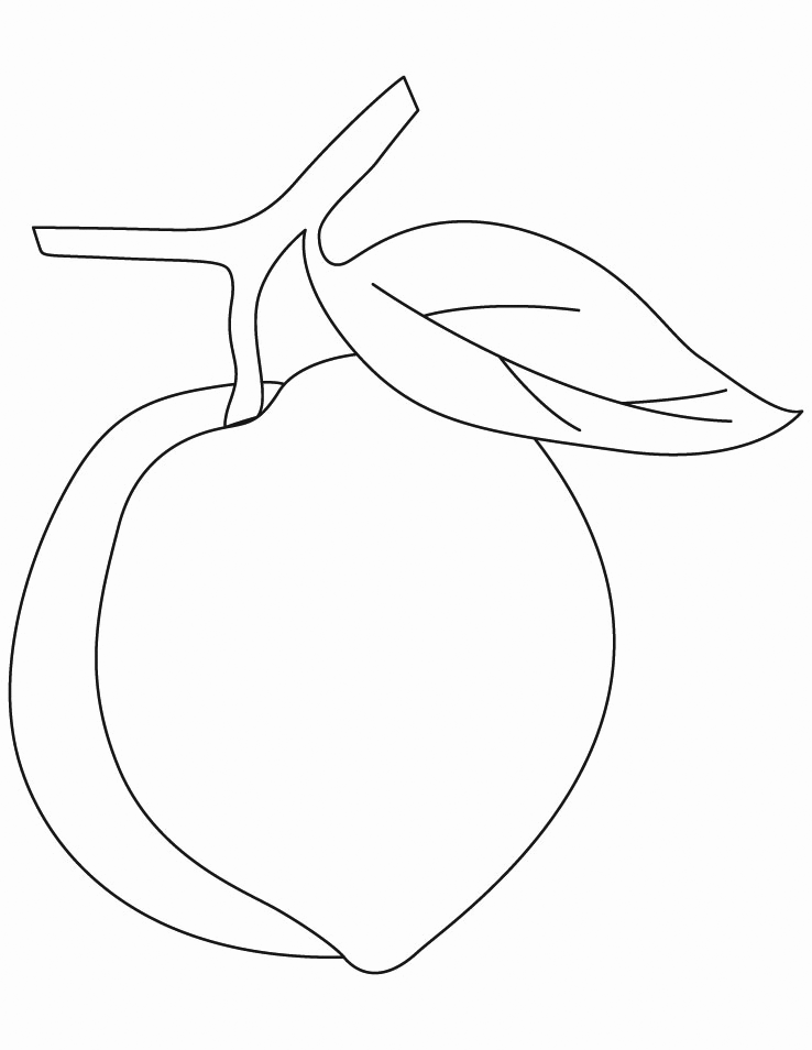 Peach coloring pages