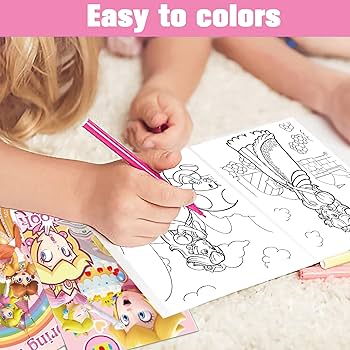 Pcs princess peach party coloring books bulk mini diy drawing book set for peach party favors birthday gifts party favors class activity supplies decorations toys games