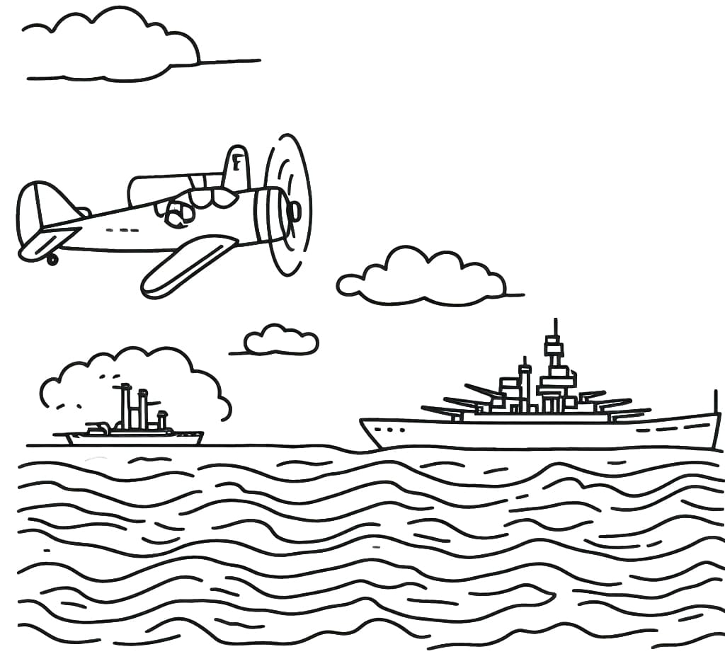Pearl harbor coloring pages