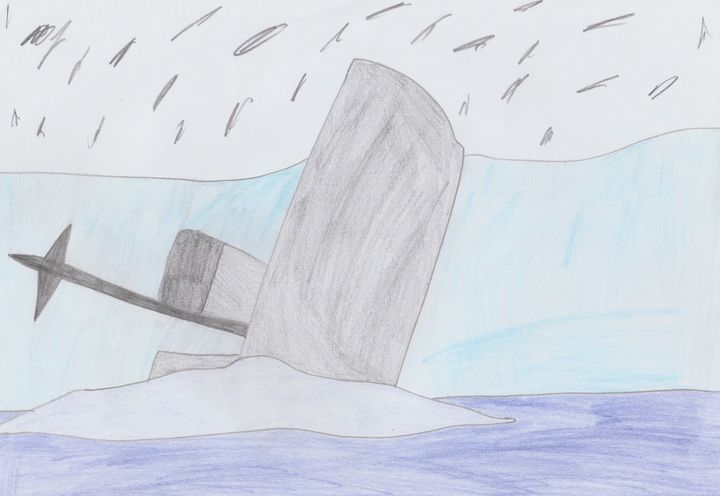 Ship sinking at pearl harbour