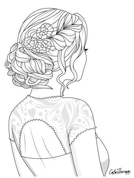 Amazon line drawing woman coloring book art detailed coloring pages people coloring pages