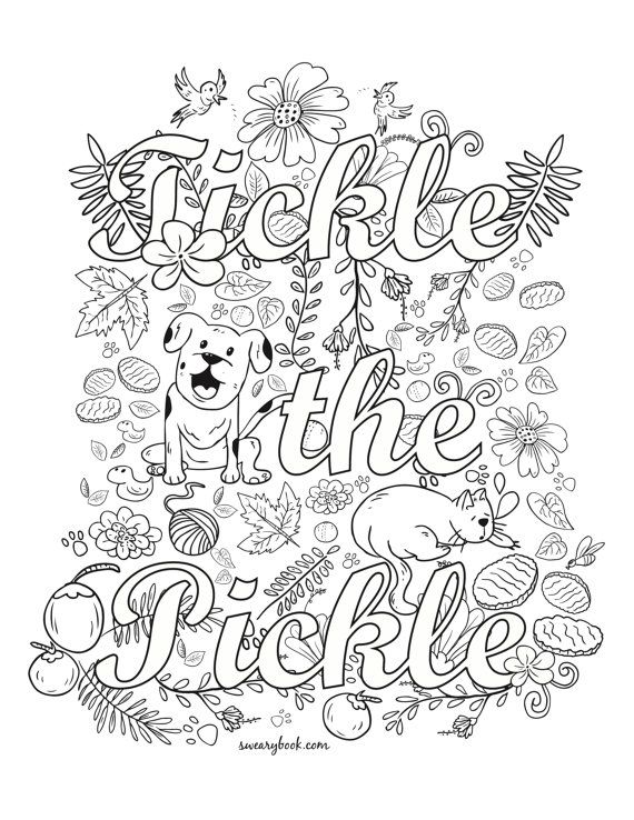 Pin on swear colouring