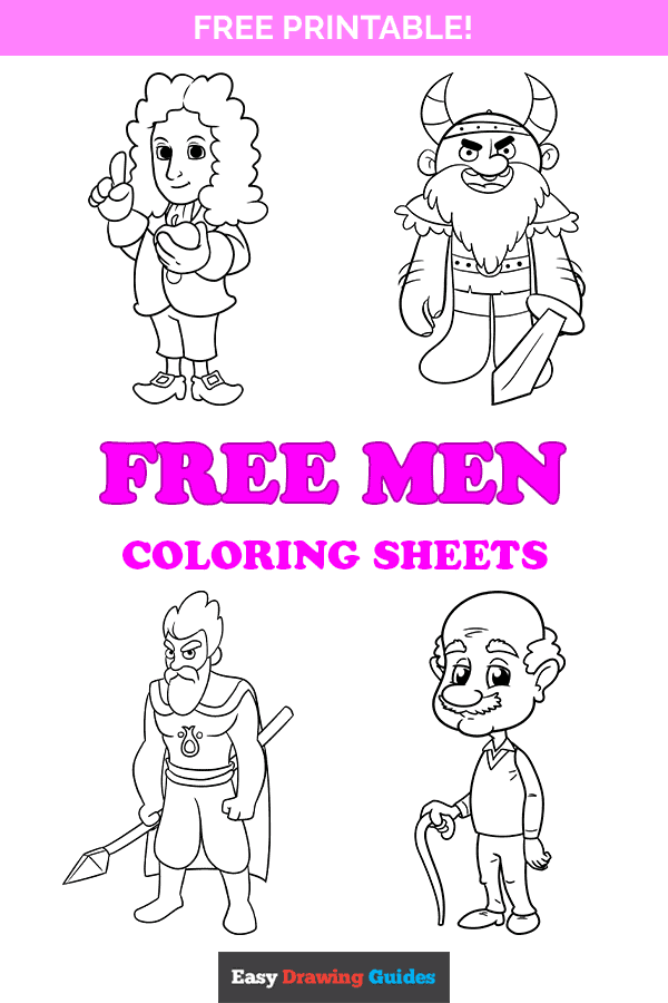 Free printable men coloring pages for kids