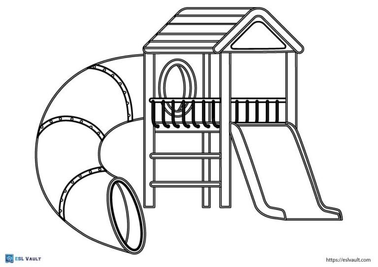 Free printable playground coloring pages pdf