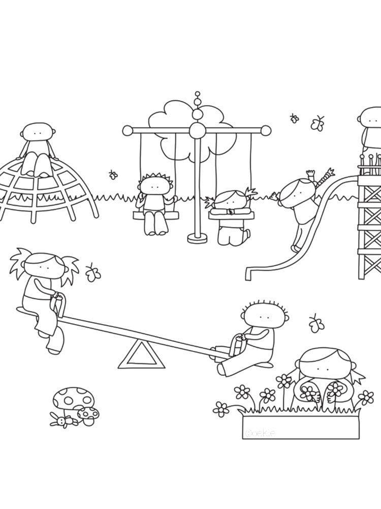 Playground coloring pages coloring pages coloring books color