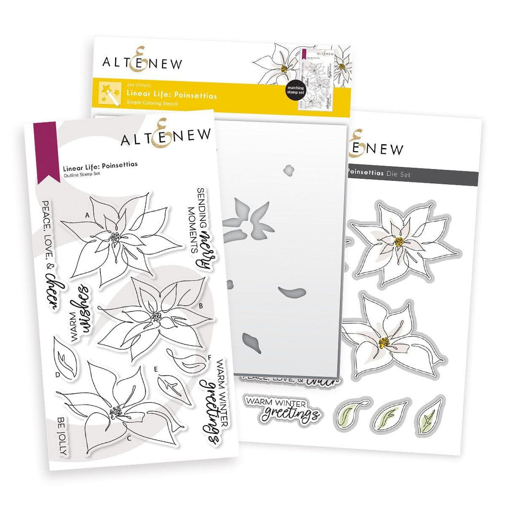 Linear life poinsettias
