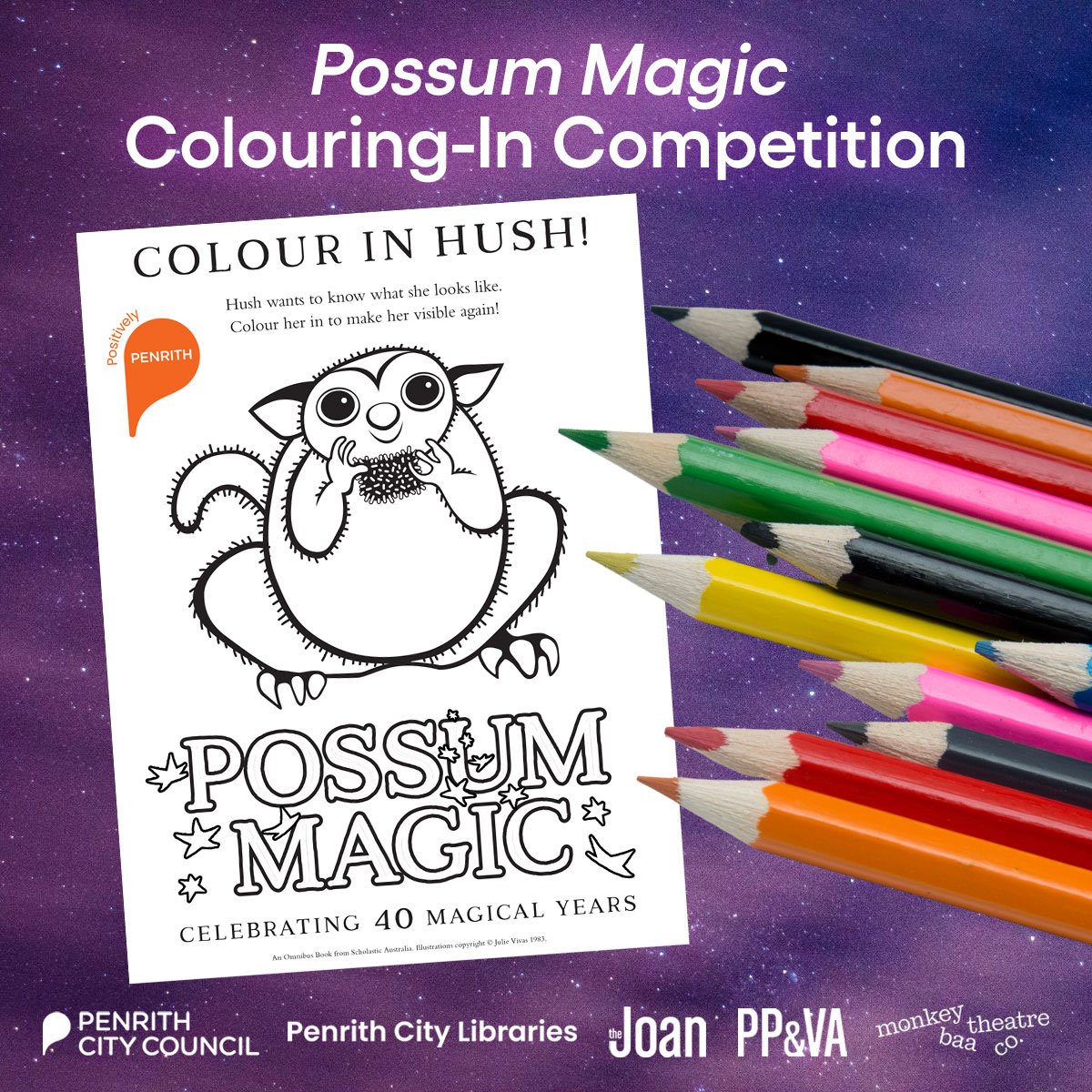 Possum magic colouring