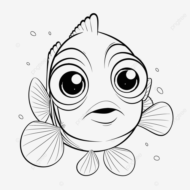 Fish from disney s frozen coloring pages outline sketch drawing vector fish drawing wing drawing ring drawing png and vector with transparent background for free download