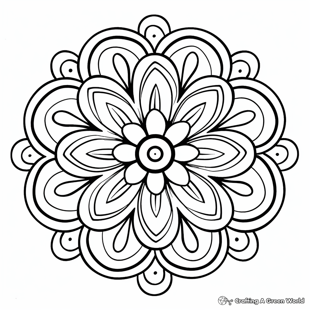 Simple coloring pages for adults