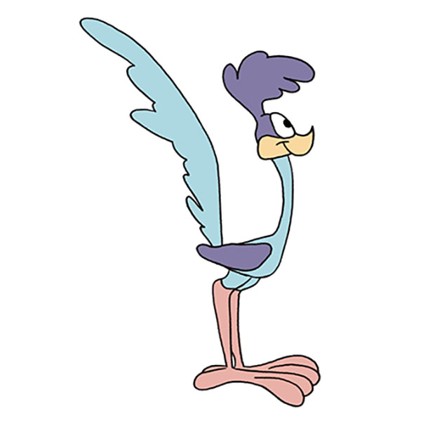 How to draw roadrunner