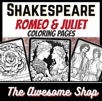 Romeo and juliet coloring pages tpt