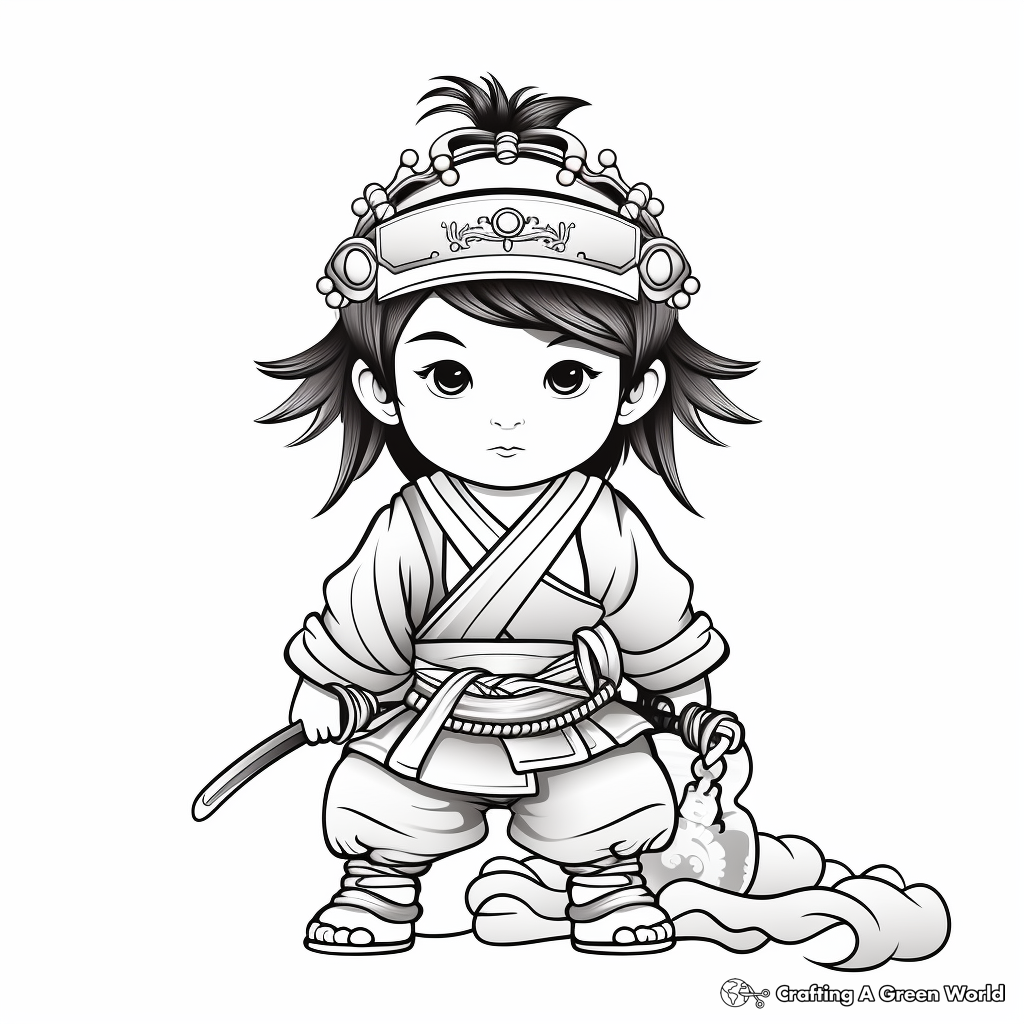 Japanese coloring pages