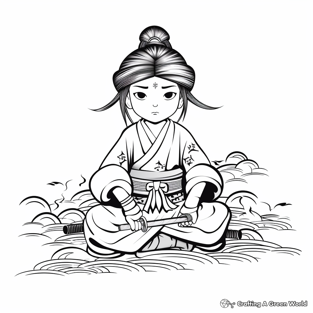 Japanese coloring pages