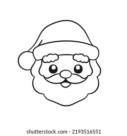 Santa face outline images stock photos d objects vectors