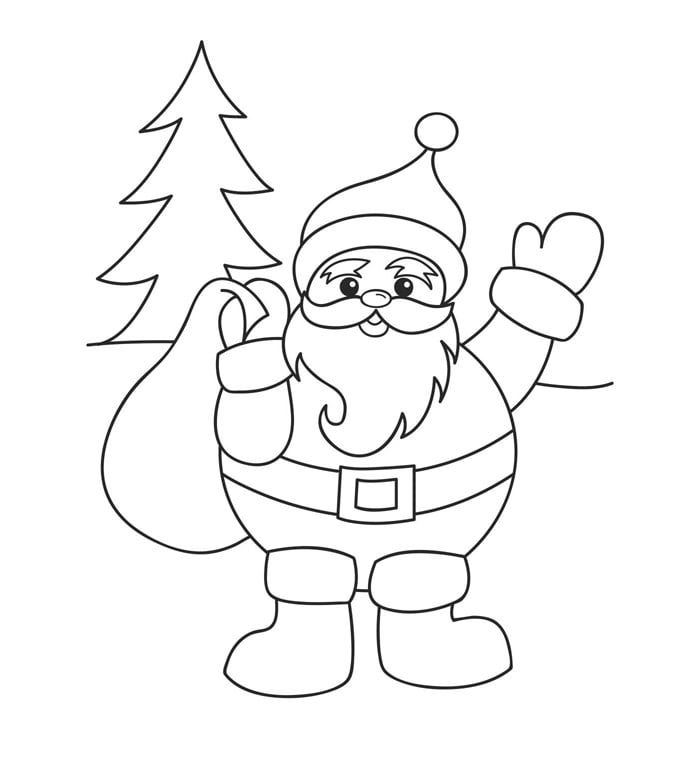Best santa s shapes crafts colouring pages