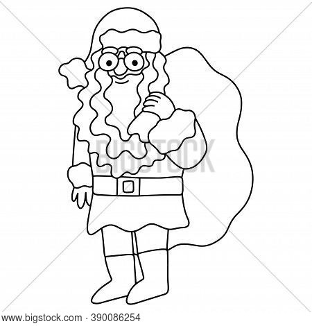 Funny cartoon santa vector photo free trial bigstock