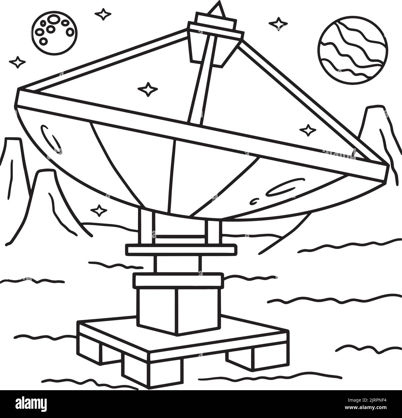 Space satellite coloring book space hi