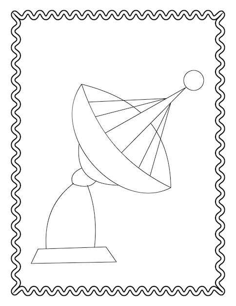 Premium vector kids and toddler hand drawing coloring pages