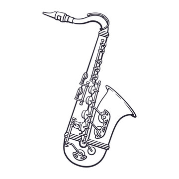 Saxophone drawing images â browse photos vectors and video