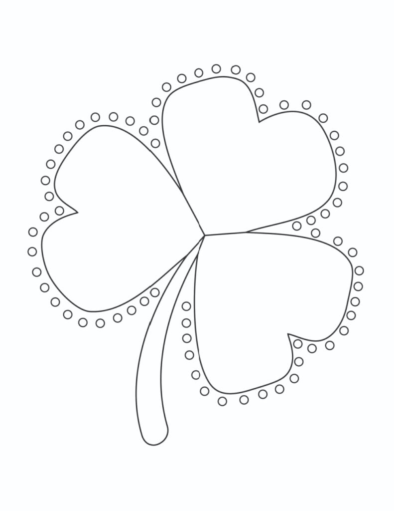Free printable shamrock drawings